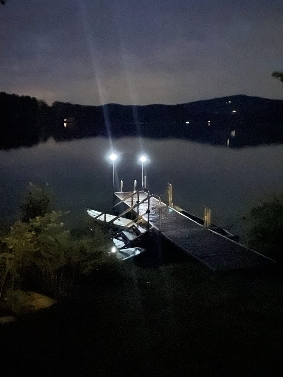 The dock ... at night!