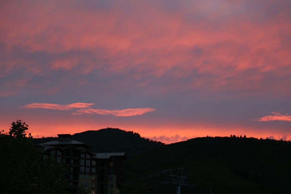 Sunset from porch