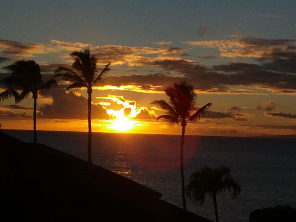 sunset from lanai