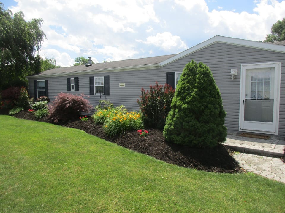 north side of house; It's what you see from the raod