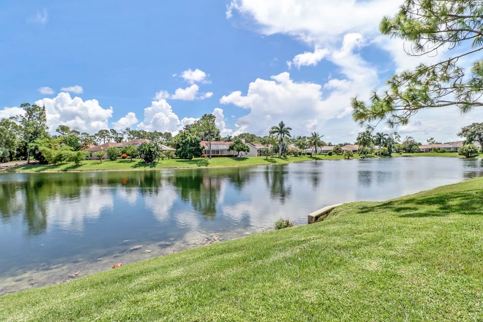 Lake view from villa