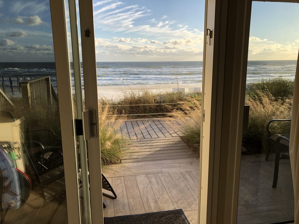 View from inside unit.