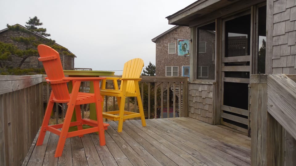 Deck area.