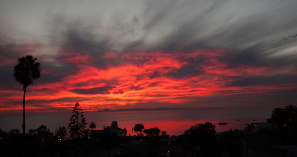 Unbeatable Catalina Island  sunsets from the home.  Actual View. 