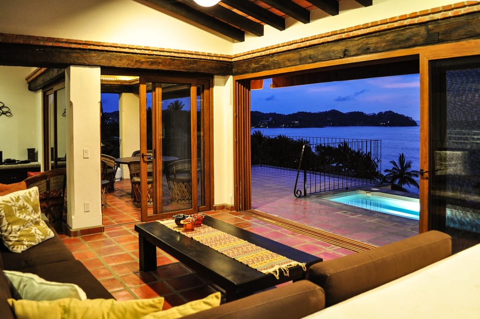 Sweeping panoramic views from the top floor living areas.