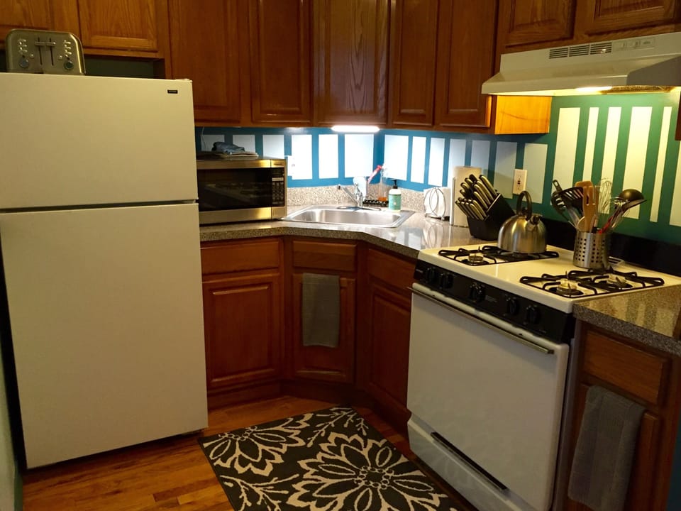 Fully stocked kitchen with everything you might need to cook a gourmet meal!