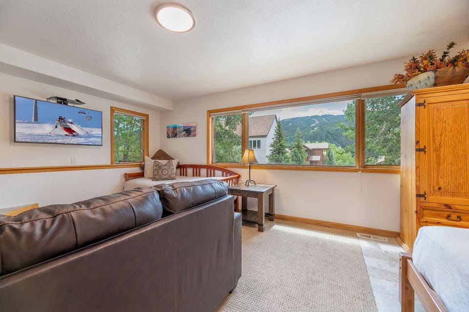 Bedroom 5--Great view of the ski runs (after the leaves have fallen)