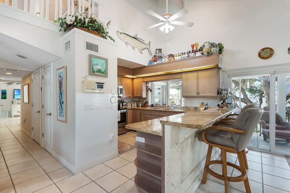 Kitchen counter area
