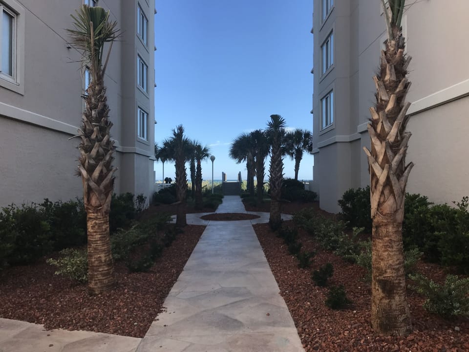 Walkway to Beach between Towers 