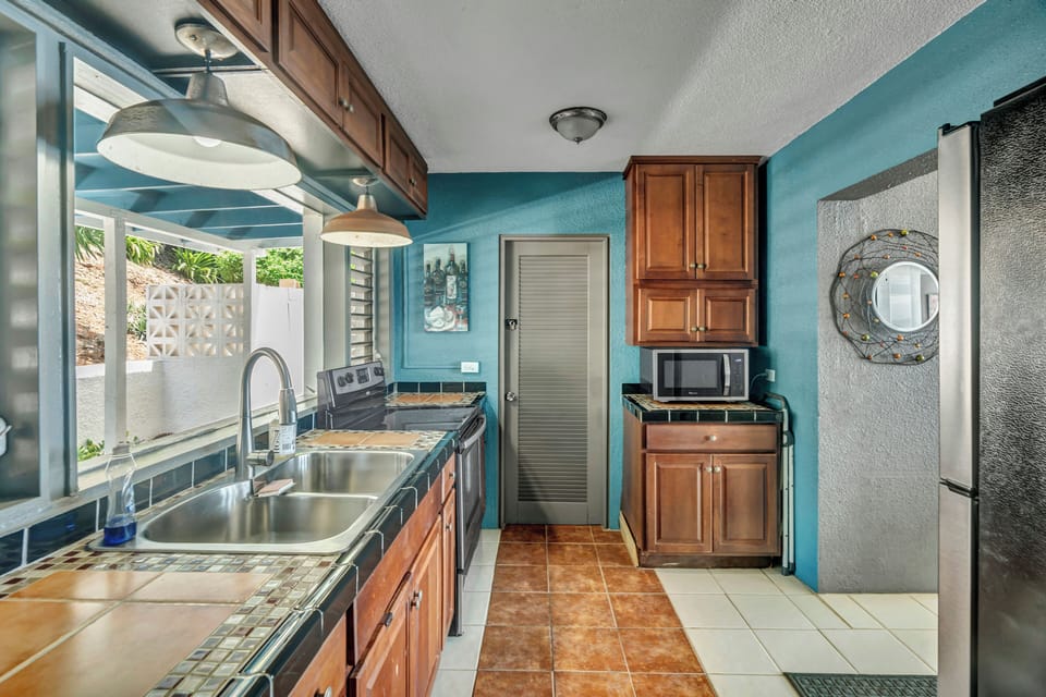 Kitchen taken from laundry area