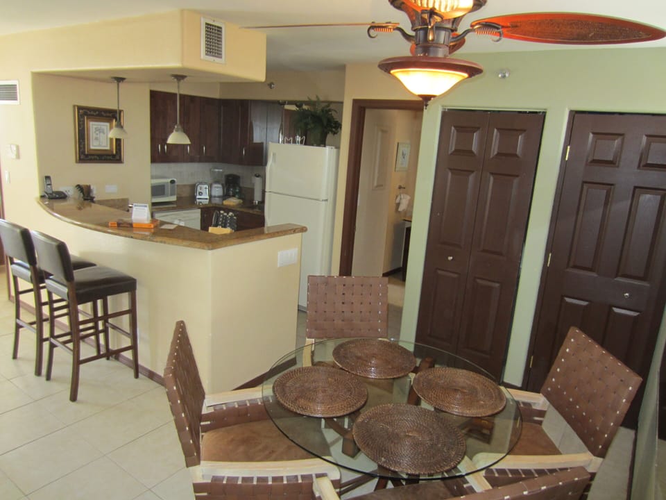 View of Kitchen and dining area.