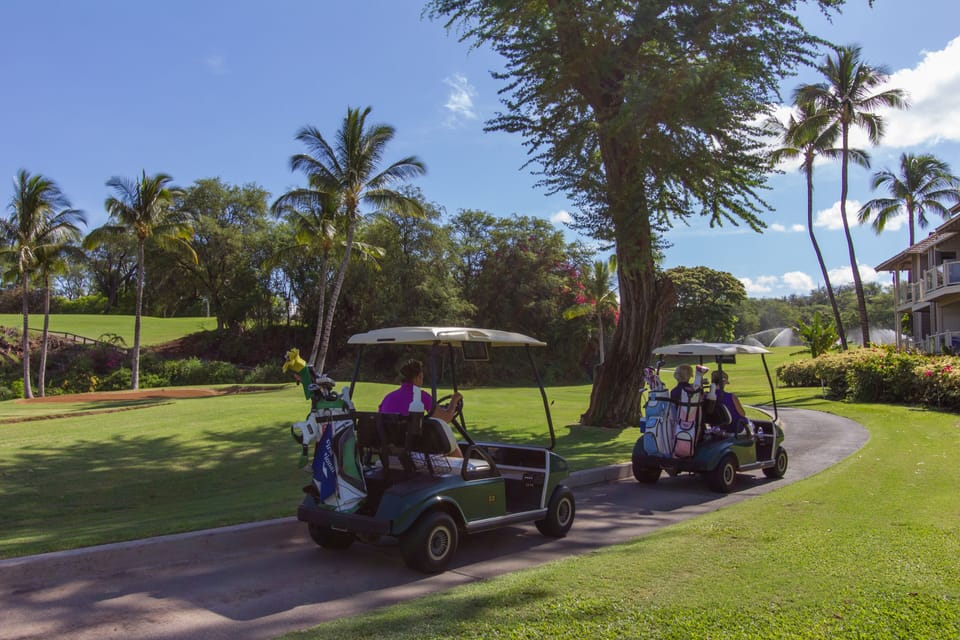 View from main lanai, located on the 2nd hole of the Wailea Blue Course in Waile