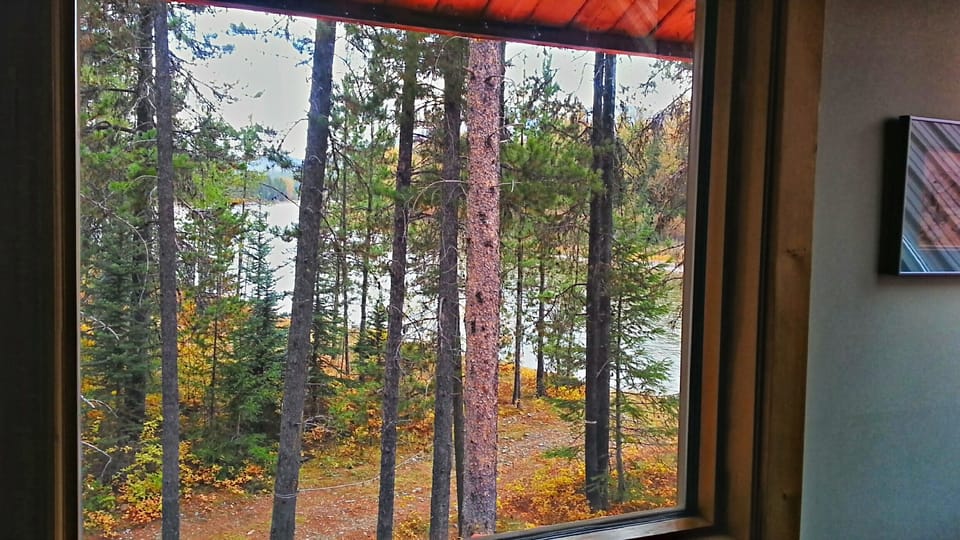 Upriver view from master