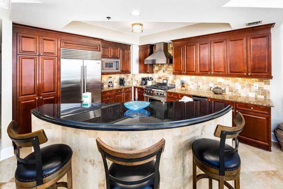 Kitchen - 
Bella Riva Resort, Okaloosa Island Fort Walton Beach Florida Vacation Rentals