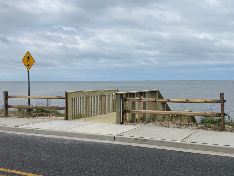 Delaware bay beach access.