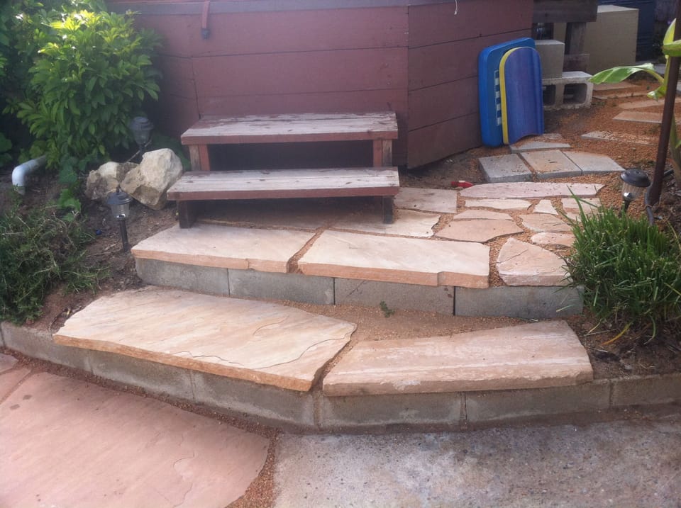 Steps to Jacuzzi