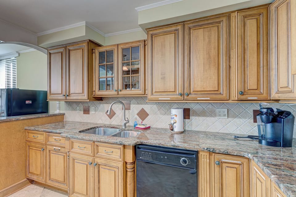 fully stocked kitchen