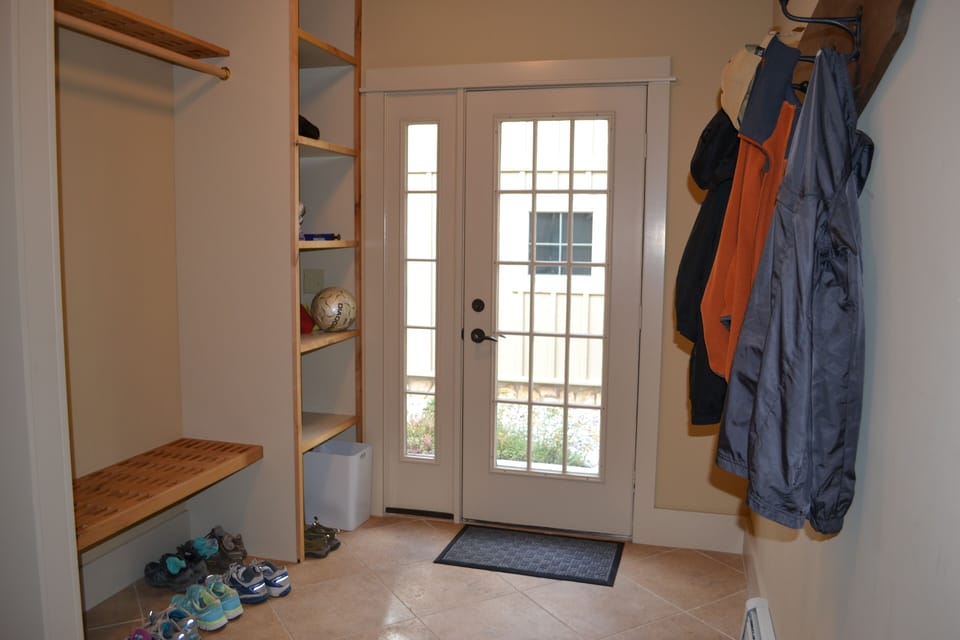 Mud room near garage/side door...a convenient place for coats, shoes, and boots