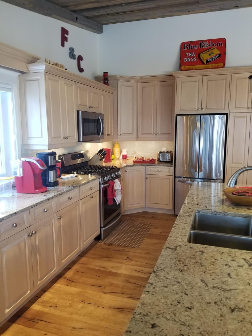Kitchen with new appliances and granite counters