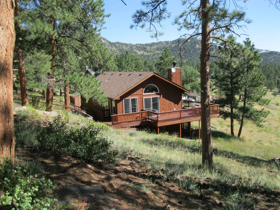 Secluded view of the cabin