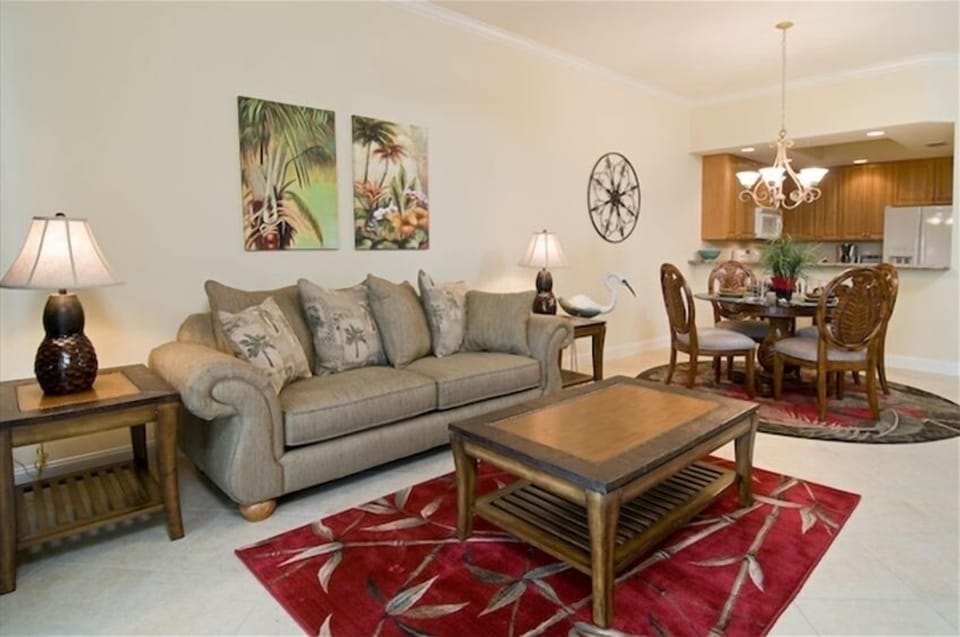 Spacious Living / Dining Room with 10 ft. ceilings!
