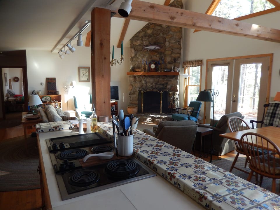 Looking into great room from the kitchen