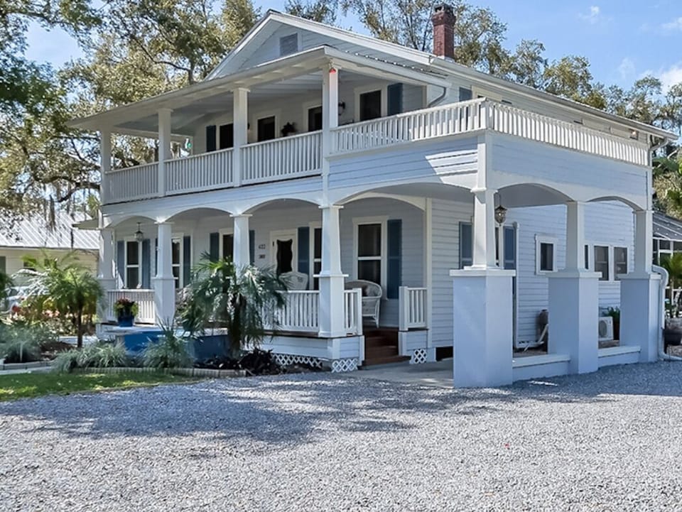 Coastal Cabana Side Door Entrance & Parking Pad Next to Pool.