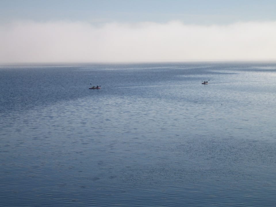looking across to the Gulf Islands,