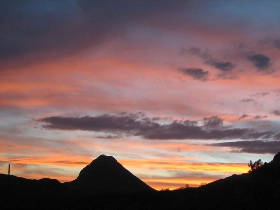 Sunset Over Mountains