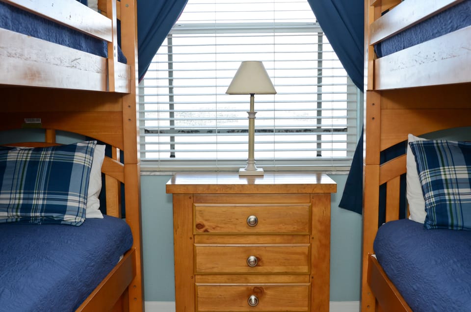 third bedroom with 2 sets of bunkbeds