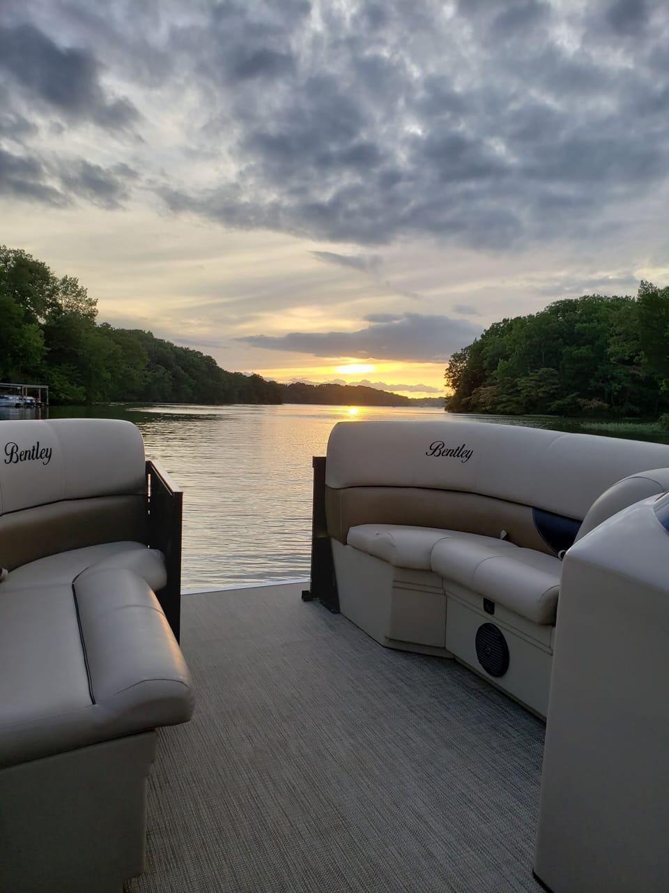 Sunset off of rental boat
