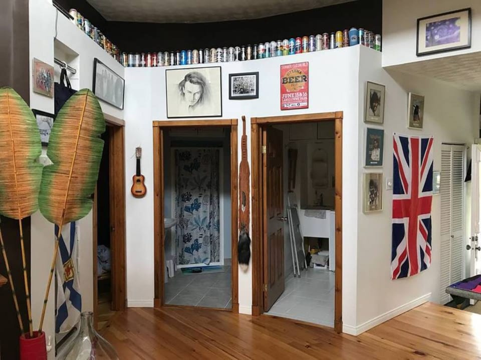 Entrances to Guest Bathroom & Laundry Room