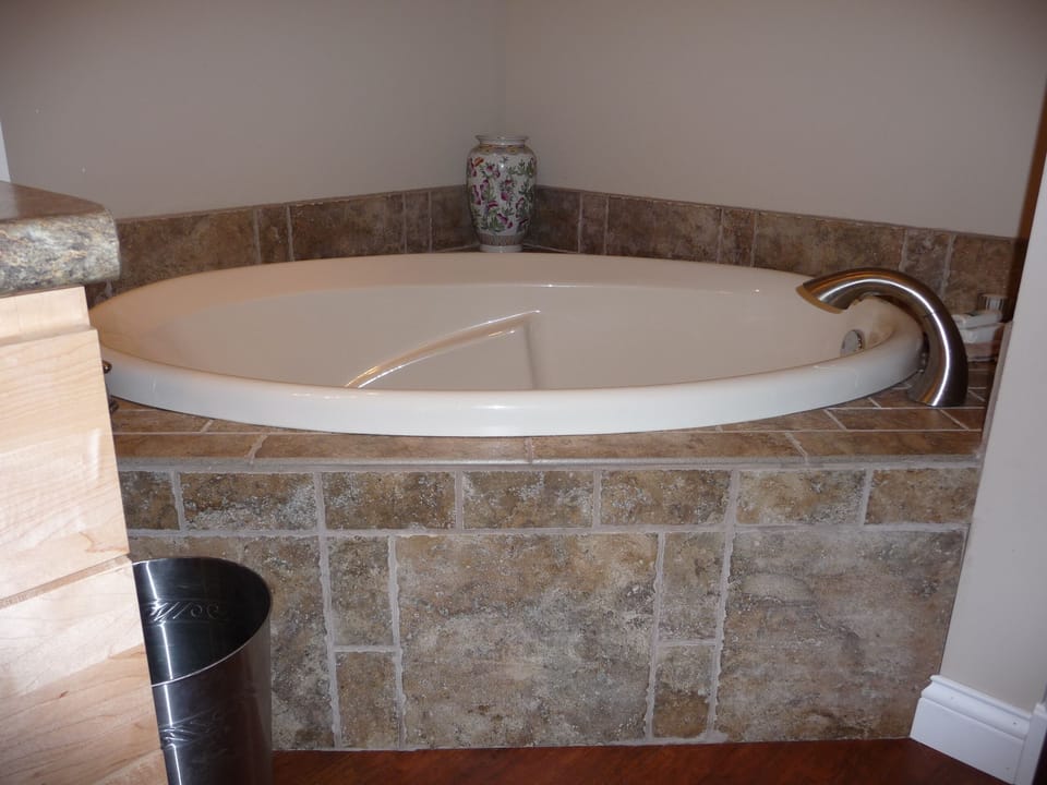 Larger soaking tub for great relaxation
