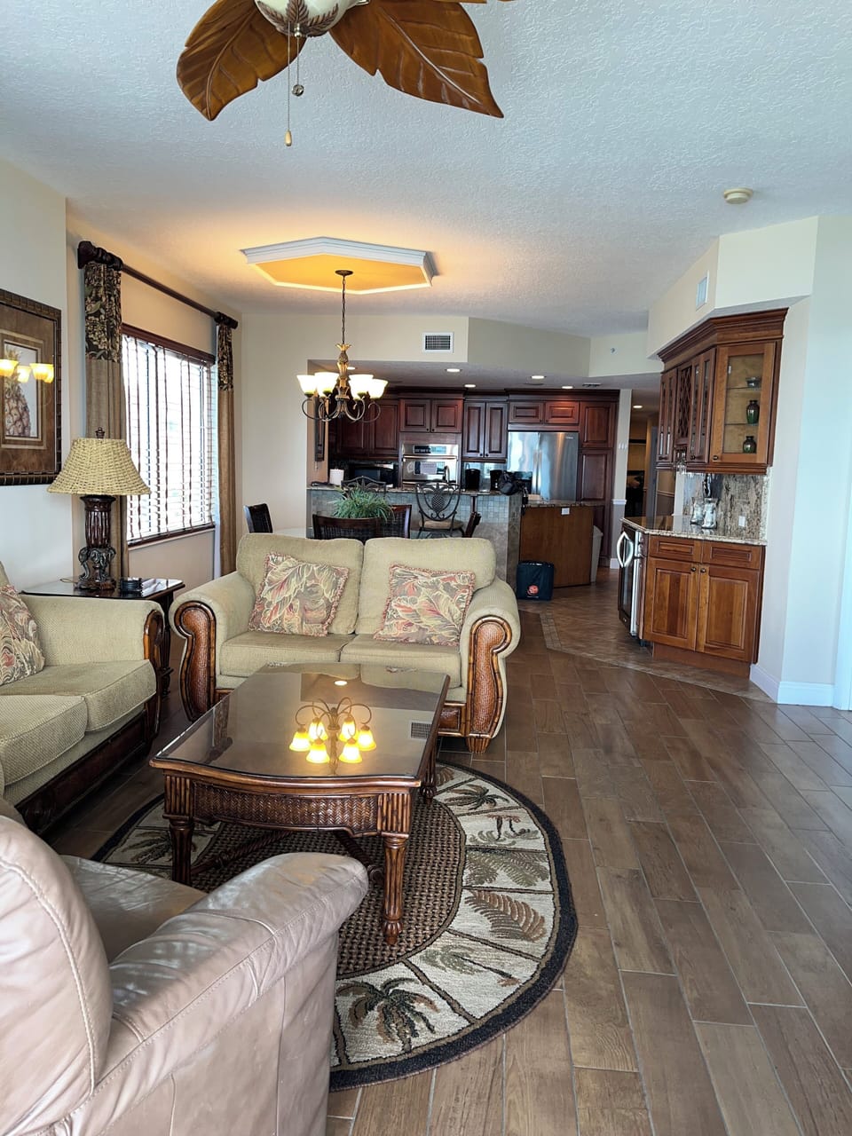 Nice wood tile.