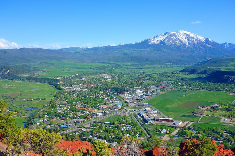 View of Carbondale from Mushroom Rock--great local hike!