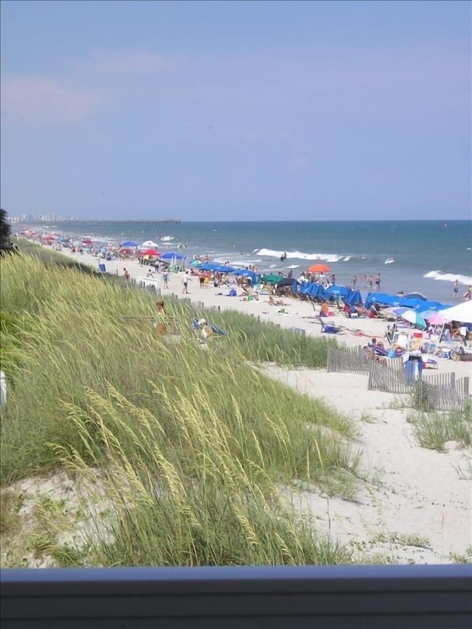 Beautiful Beach connects to Village