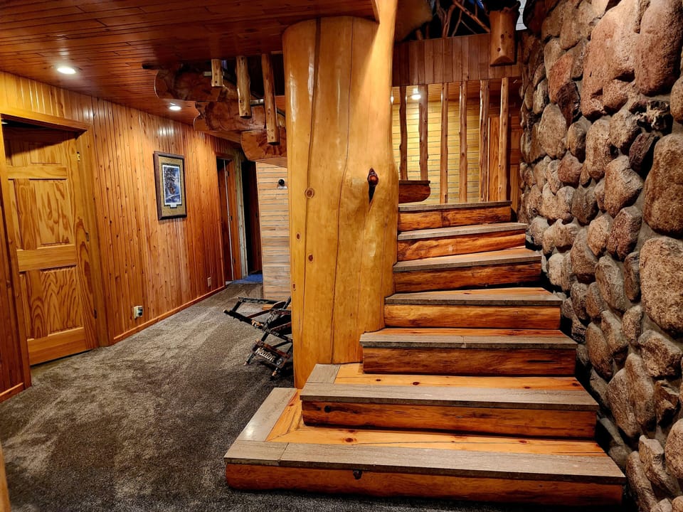 Beautiful lower level stairway