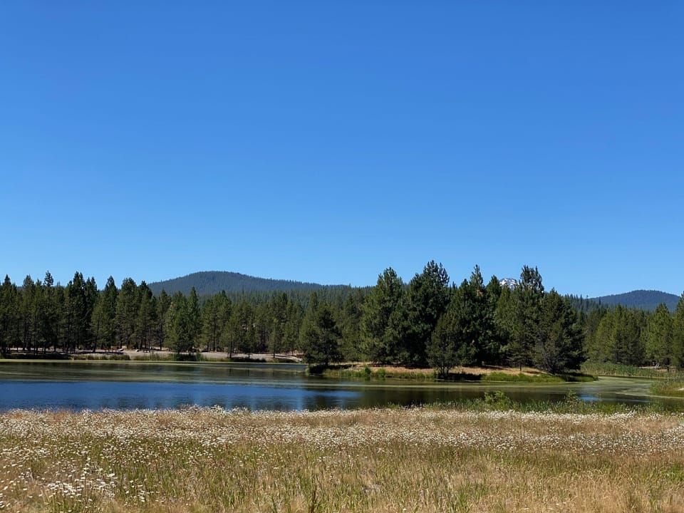 Aspen Lake right outside our condo.
