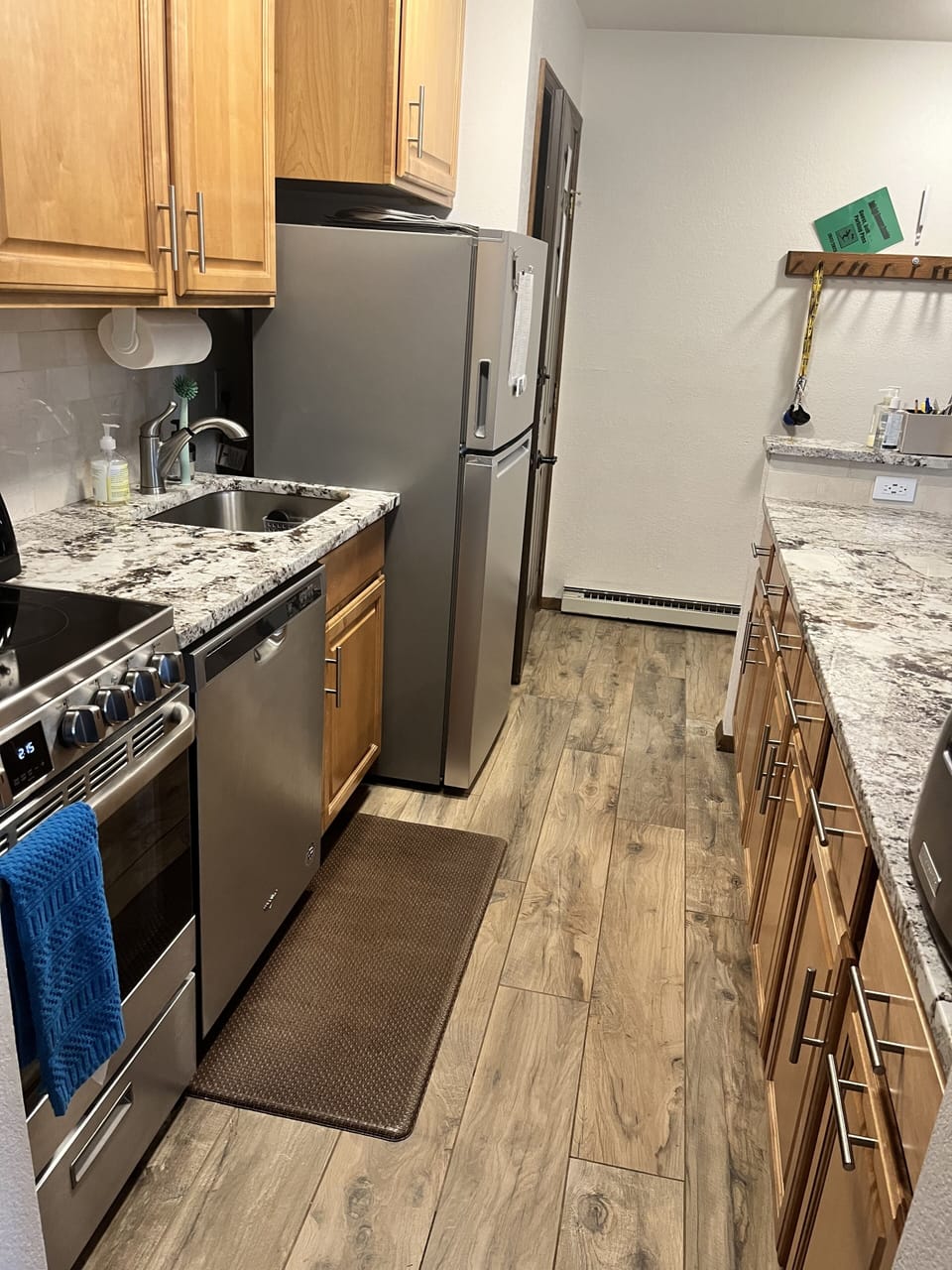 New appliance in kitchen (slow cooker, instant pot, blender, spices, etc.)