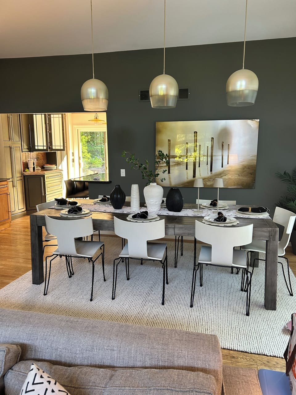 Dining room with plenty of room for 10