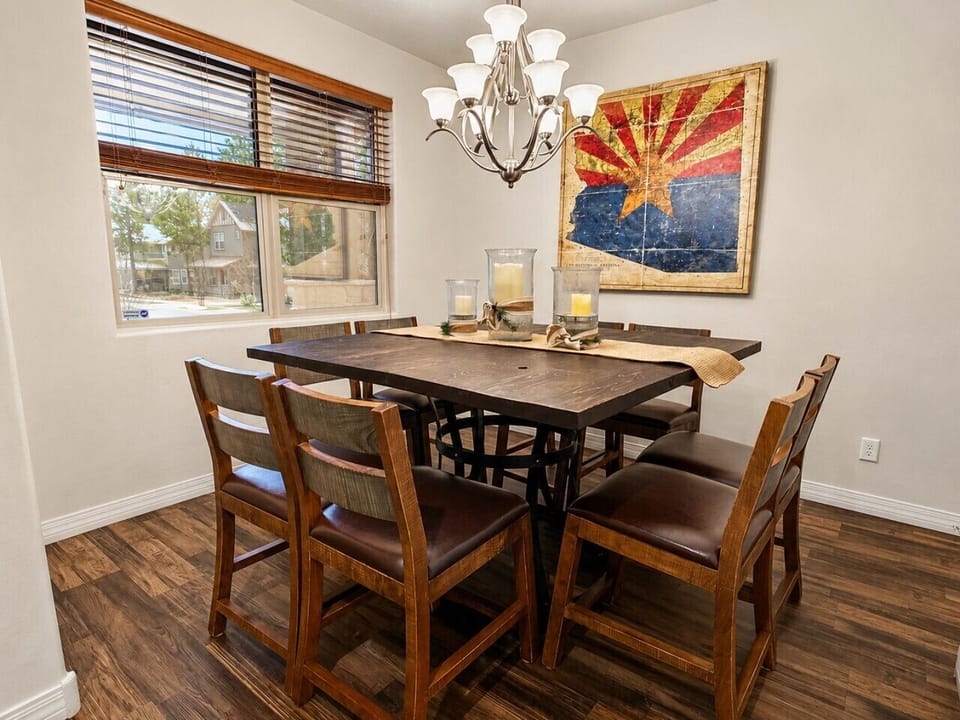 Dining area in front of home, seats 8