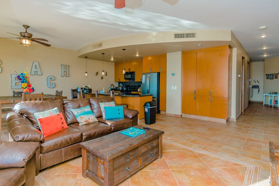 Open Concept Living & Dining 
Area