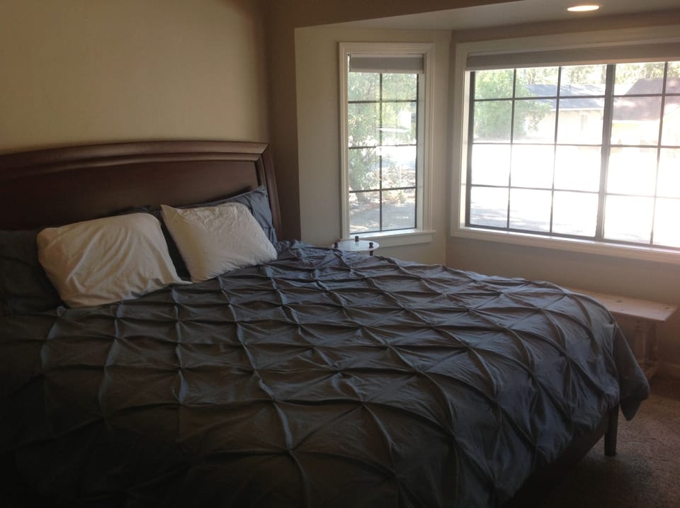 Master bedroom with king bed