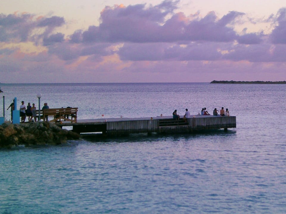 Our lively pier, great for Happy Hour!