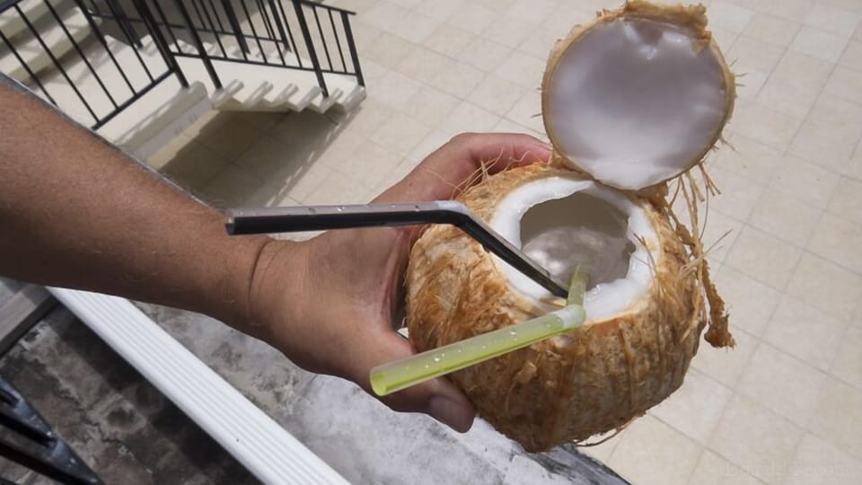 Fresh young coconut water!!