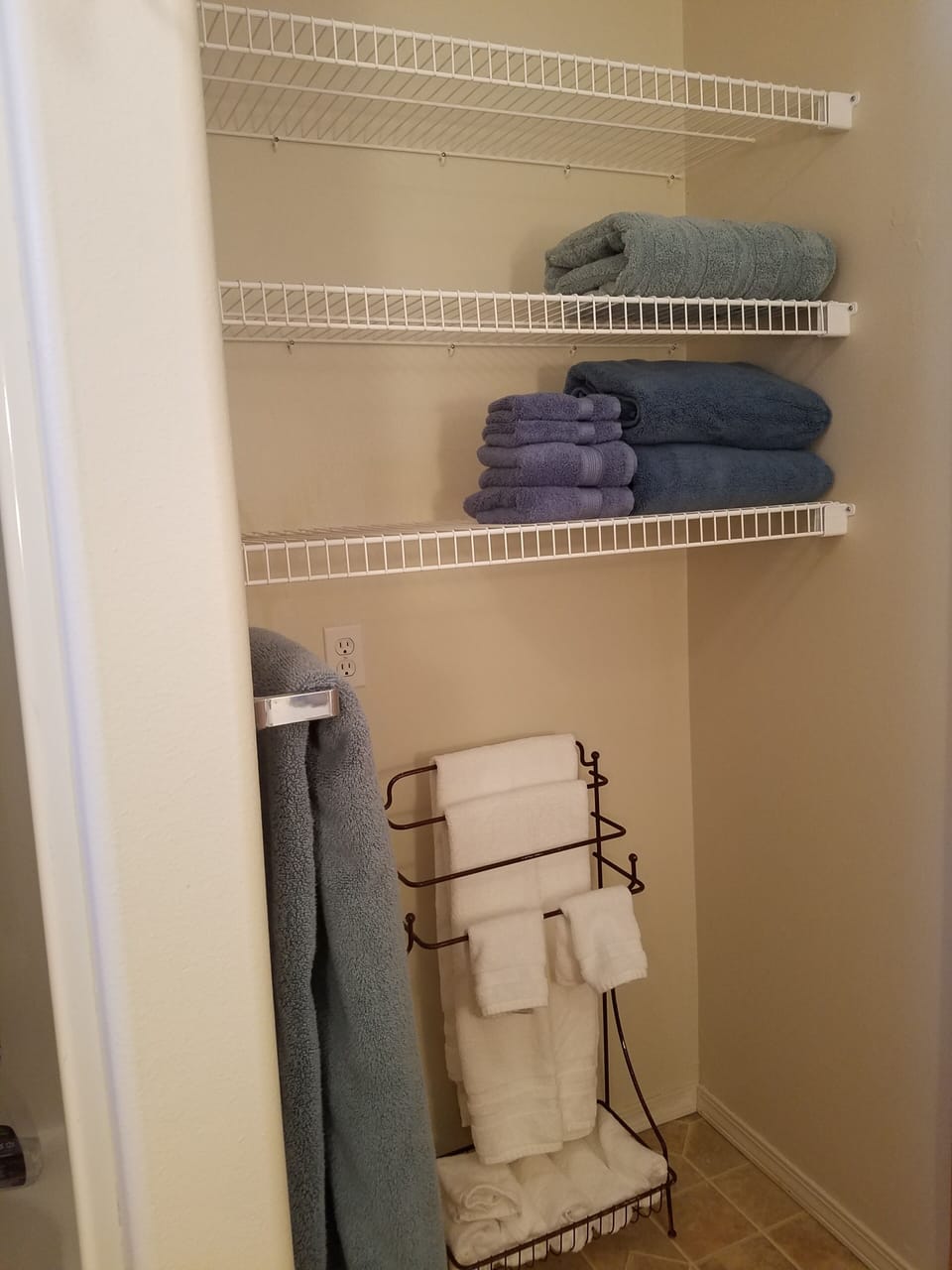 Extra bathroom linens