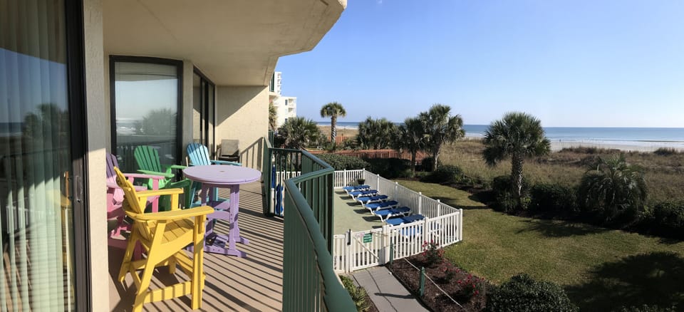 Balcony accessed from MBR or LR with Quality outdoor Furnature.