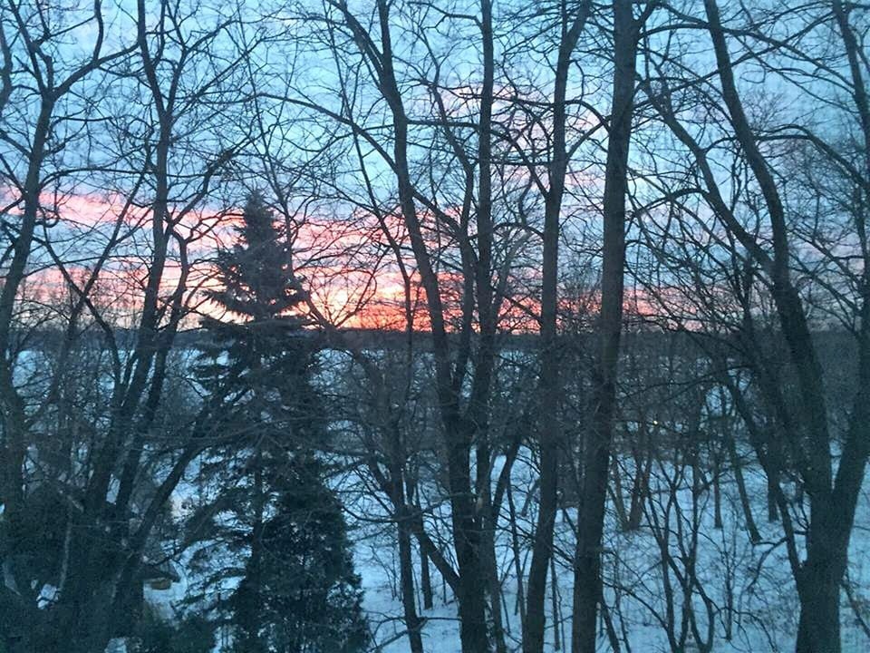 Lake Harriet sunrise from master bedroom.  