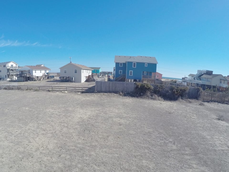 View from the porch - the beach is only a short walk away!