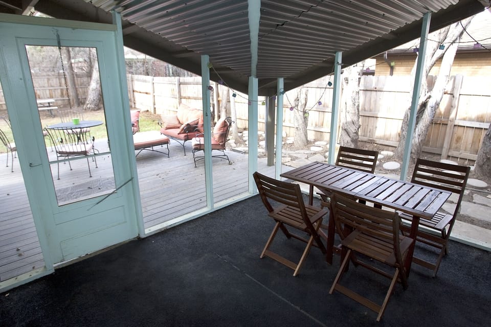 Screened-in patio